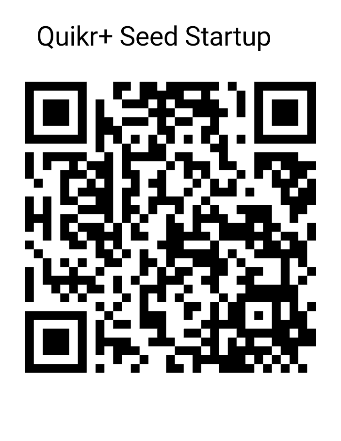 Quikr+ Seed Startup QR Code